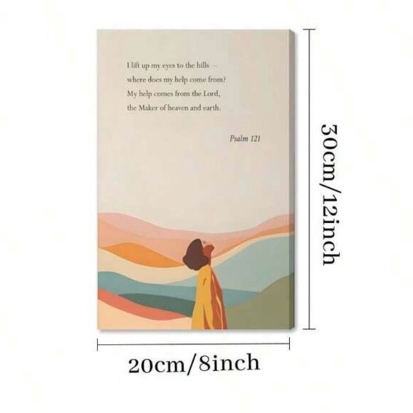 My Help Comes From the Lord Wall Art, 8x12 - Picture 6 of 8